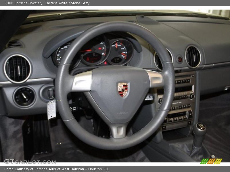 Carrara White / Stone Grey 2006 Porsche Boxster