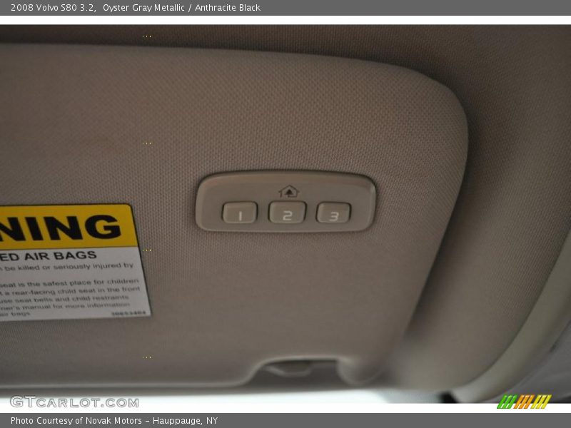 Oyster Gray Metallic / Anthracite Black 2008 Volvo S80 3.2