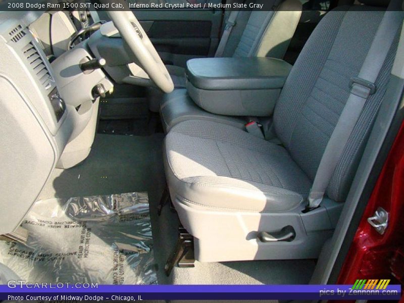 Inferno Red Crystal Pearl / Medium Slate Gray 2008 Dodge Ram 1500 SXT Quad Cab