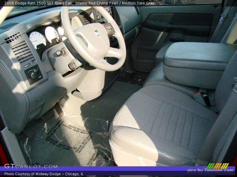 Inferno Red Crystal Pearl / Medium Slate Gray 2008 Dodge Ram 1500 SXT Quad Cab