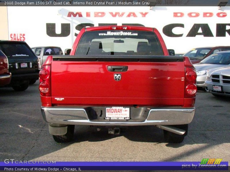 Inferno Red Crystal Pearl / Medium Slate Gray 2008 Dodge Ram 1500 SXT Quad Cab