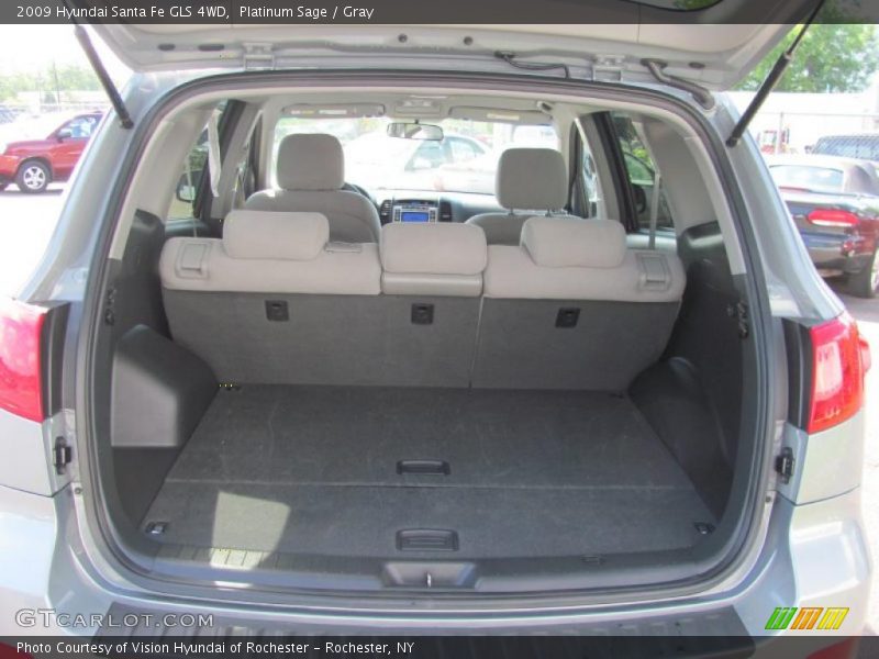 Platinum Sage / Gray 2009 Hyundai Santa Fe GLS 4WD