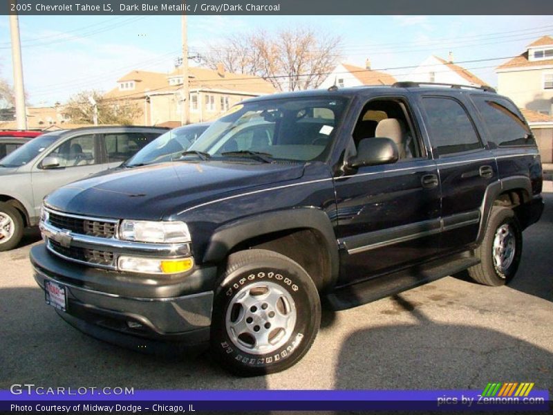 Dark Blue Metallic / Gray/Dark Charcoal 2005 Chevrolet Tahoe LS