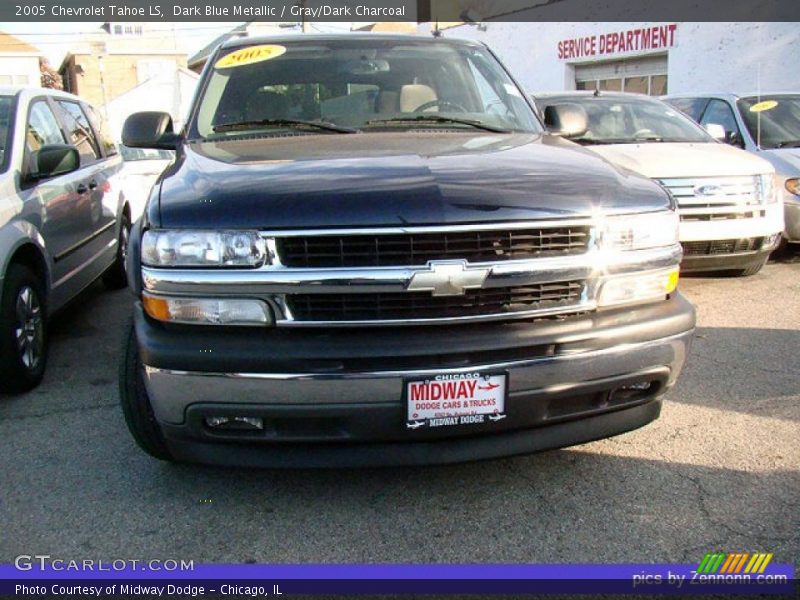 Dark Blue Metallic / Gray/Dark Charcoal 2005 Chevrolet Tahoe LS