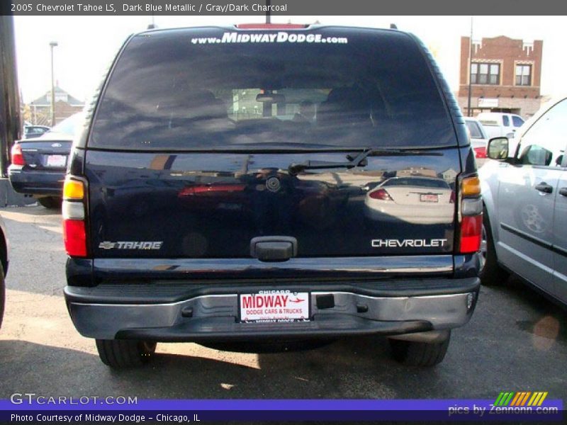 Dark Blue Metallic / Gray/Dark Charcoal 2005 Chevrolet Tahoe LS