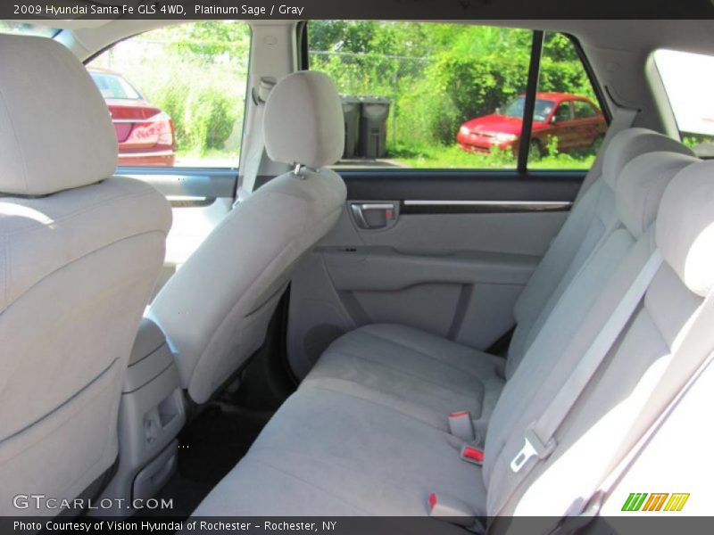 Platinum Sage / Gray 2009 Hyundai Santa Fe GLS 4WD