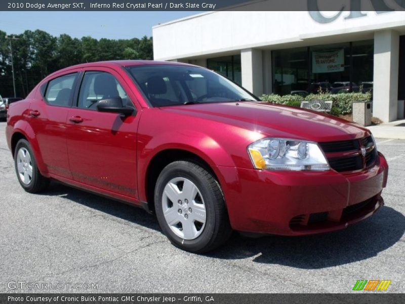 Inferno Red Crystal Pearl / Dark Slate Gray 2010 Dodge Avenger SXT