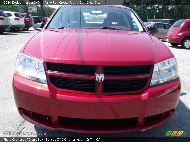 Inferno Red Crystal Pearl / Dark Slate Gray 2010 Dodge Avenger SXT