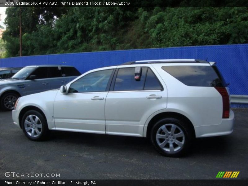 White Diamond Tricoat / Ebony/Ebony 2008 Cadillac SRX 4 V8 AWD