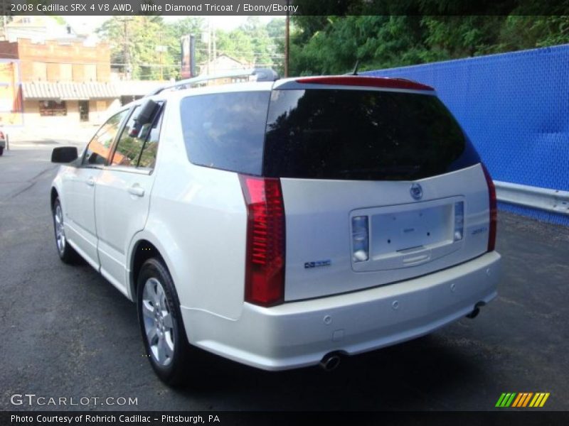 White Diamond Tricoat / Ebony/Ebony 2008 Cadillac SRX 4 V8 AWD