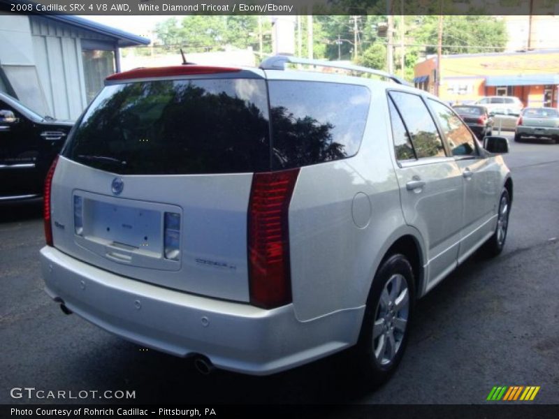 White Diamond Tricoat / Ebony/Ebony 2008 Cadillac SRX 4 V8 AWD