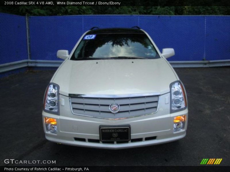 White Diamond Tricoat / Ebony/Ebony 2008 Cadillac SRX 4 V8 AWD