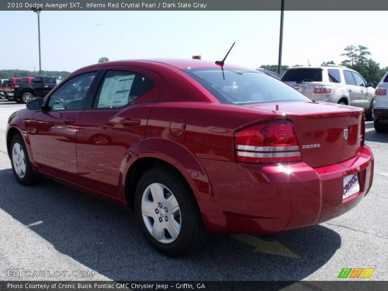 Inferno Red Crystal Pearl / Dark Slate Gray 2010 Dodge Avenger SXT