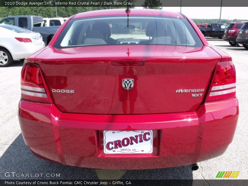 Inferno Red Crystal Pearl / Dark Slate Gray 2010 Dodge Avenger SXT
