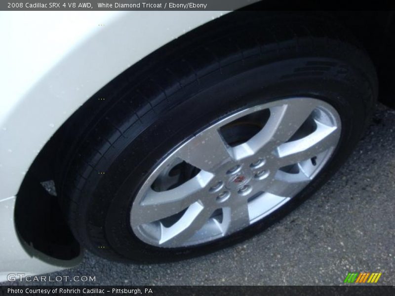 White Diamond Tricoat / Ebony/Ebony 2008 Cadillac SRX 4 V8 AWD