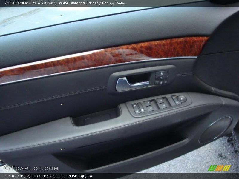 White Diamond Tricoat / Ebony/Ebony 2008 Cadillac SRX 4 V8 AWD