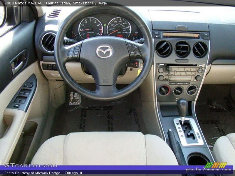 Smokestone / Beige 2008 Mazda MAZDA6 i Touring Sedan
