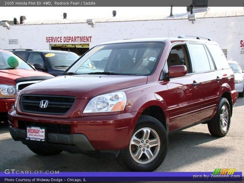 Redrock Pearl / Saddle 2005 Honda Pilot EX 4WD