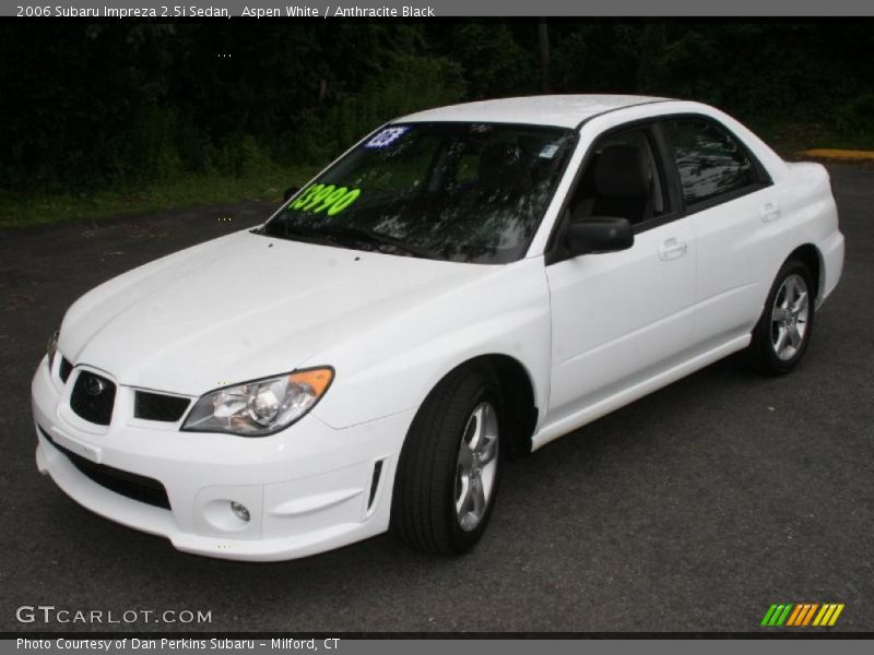 Aspen White / Anthracite Black 2006 Subaru Impreza 2.5i Sedan