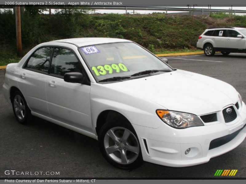 Aspen White / Anthracite Black 2006 Subaru Impreza 2.5i Sedan