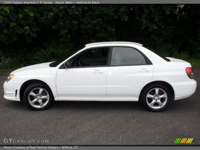 Aspen White / Anthracite Black 2006 Subaru Impreza 2.5i Sedan
