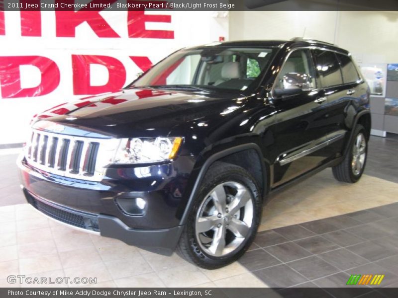 Blackberry Pearl / Black/Light Frost Beige 2011 Jeep Grand Cherokee Limited