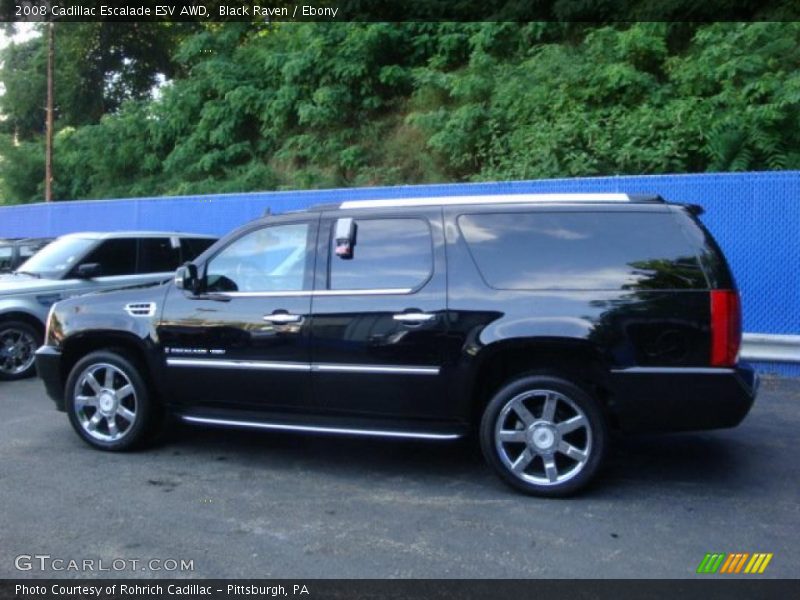 Black Raven / Ebony 2008 Cadillac Escalade ESV AWD