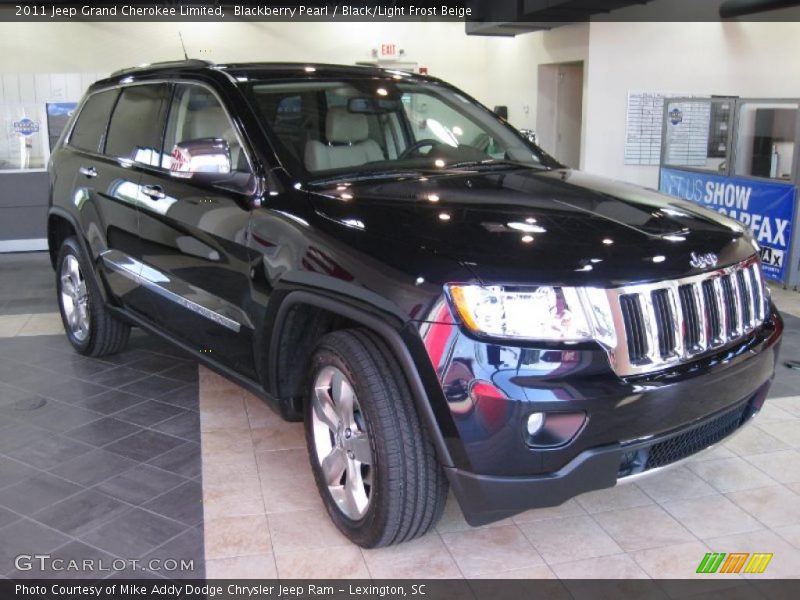 Blackberry Pearl / Black/Light Frost Beige 2011 Jeep Grand Cherokee Limited