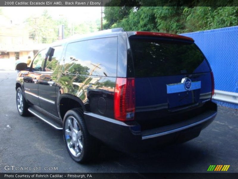 Black Raven / Ebony 2008 Cadillac Escalade ESV AWD