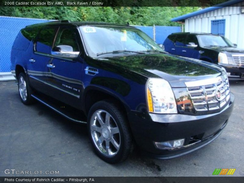 Black Raven / Ebony 2008 Cadillac Escalade ESV AWD