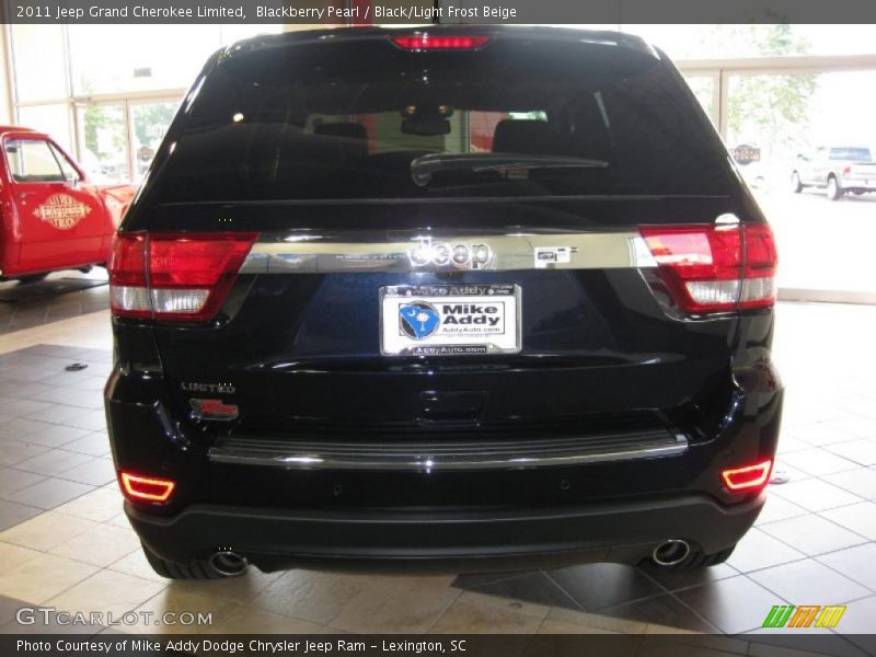 Blackberry Pearl / Black/Light Frost Beige 2011 Jeep Grand Cherokee Limited