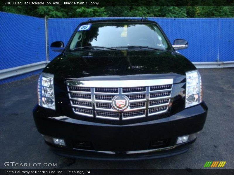 Black Raven / Ebony 2008 Cadillac Escalade ESV AWD