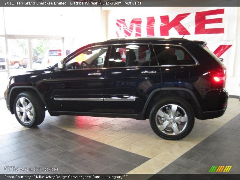 Blackberry Pearl / Black/Light Frost Beige 2011 Jeep Grand Cherokee Limited