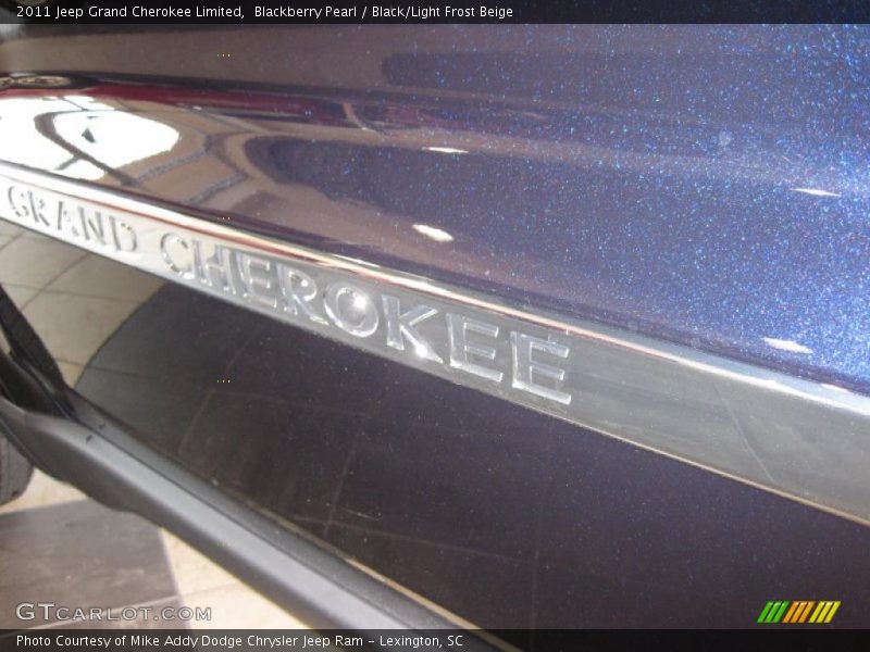 Blackberry Pearl / Black/Light Frost Beige 2011 Jeep Grand Cherokee Limited