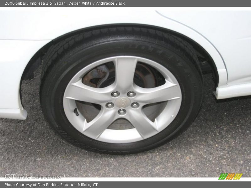 Aspen White / Anthracite Black 2006 Subaru Impreza 2.5i Sedan