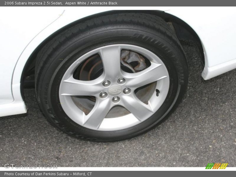 Aspen White / Anthracite Black 2006 Subaru Impreza 2.5i Sedan