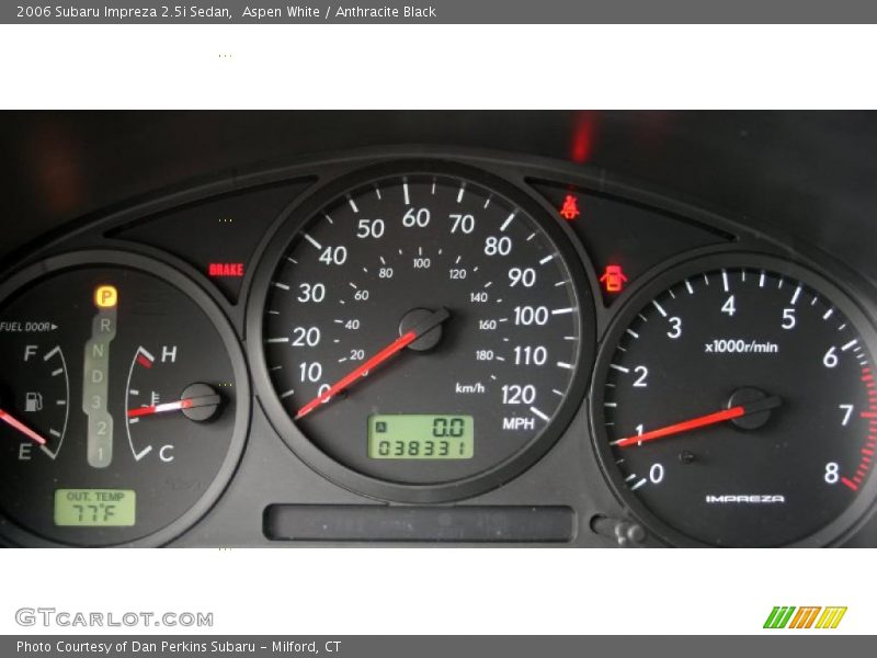 Aspen White / Anthracite Black 2006 Subaru Impreza 2.5i Sedan