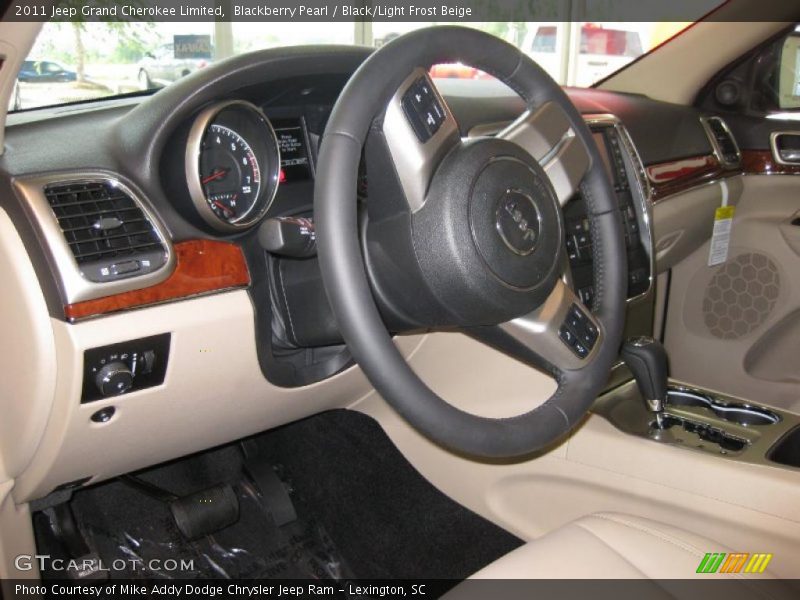 Blackberry Pearl / Black/Light Frost Beige 2011 Jeep Grand Cherokee Limited