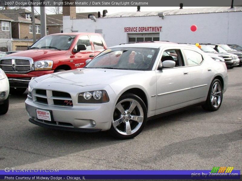 Bright Silver Metallic / Dark Slate Gray/Light Graystone 2007 Dodge Charger R/T