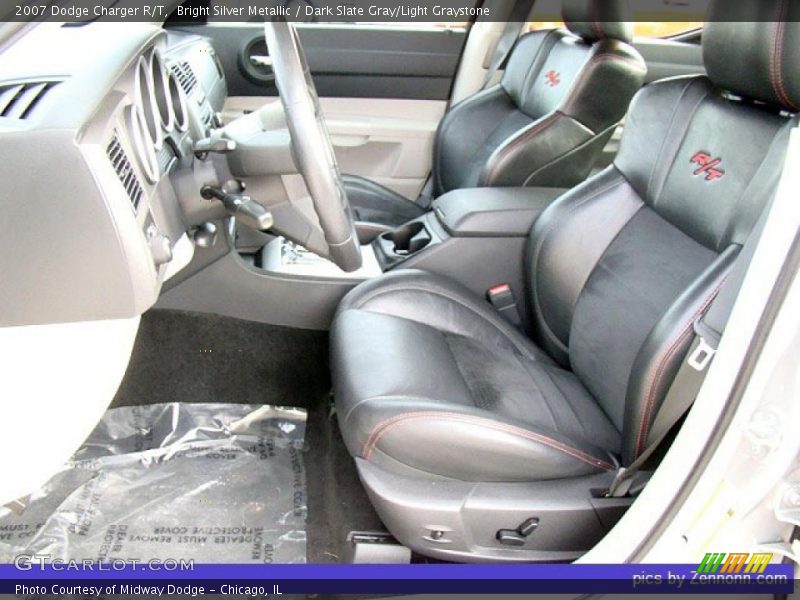 Bright Silver Metallic / Dark Slate Gray/Light Graystone 2007 Dodge Charger R/T