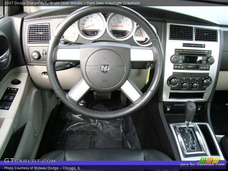 Bright Silver Metallic / Dark Slate Gray/Light Graystone 2007 Dodge Charger R/T