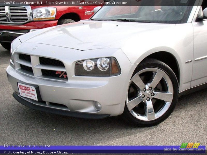 Bright Silver Metallic / Dark Slate Gray/Light Graystone 2007 Dodge Charger R/T