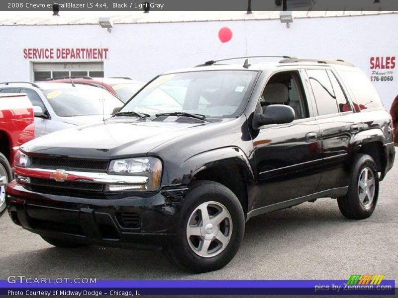 Black / Light Gray 2006 Chevrolet TrailBlazer LS 4x4