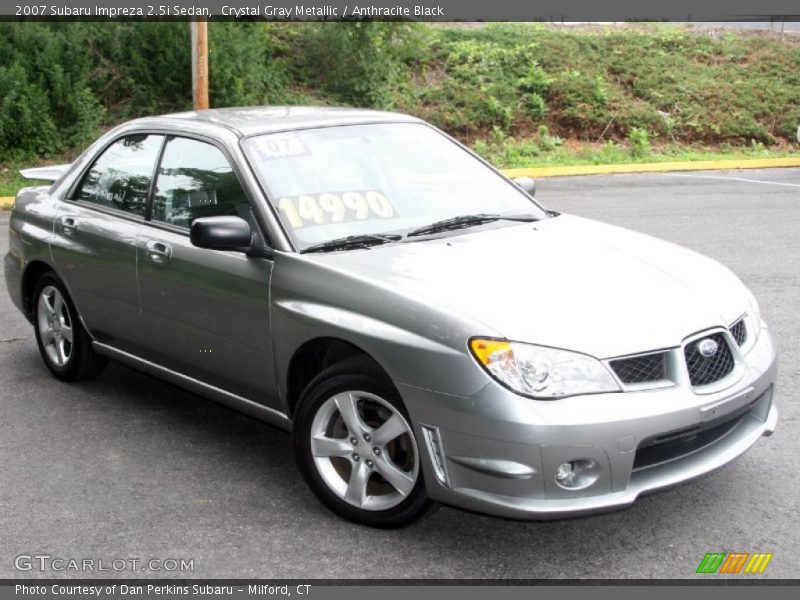 Crystal Gray Metallic / Anthracite Black 2007 Subaru Impreza 2.5i Sedan