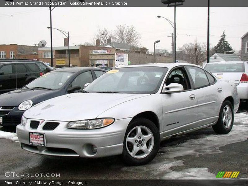 Galaxy Silver Metallic / Graphite 2001 Pontiac Grand Prix SE Sedan
