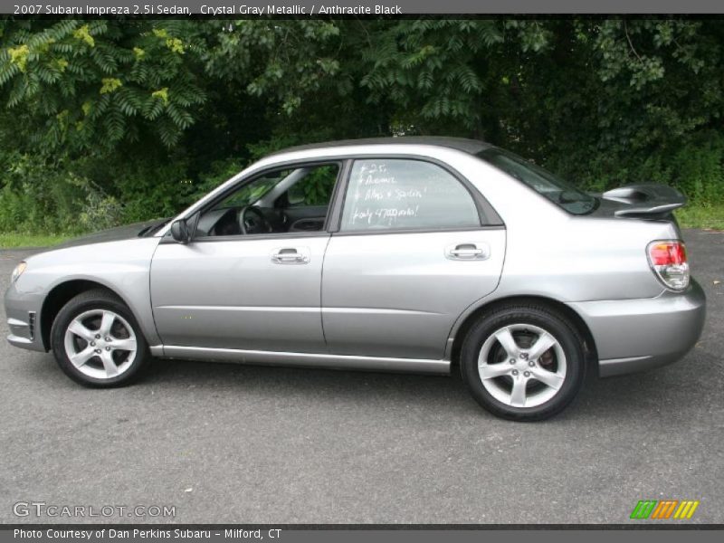Crystal Gray Metallic / Anthracite Black 2007 Subaru Impreza 2.5i Sedan