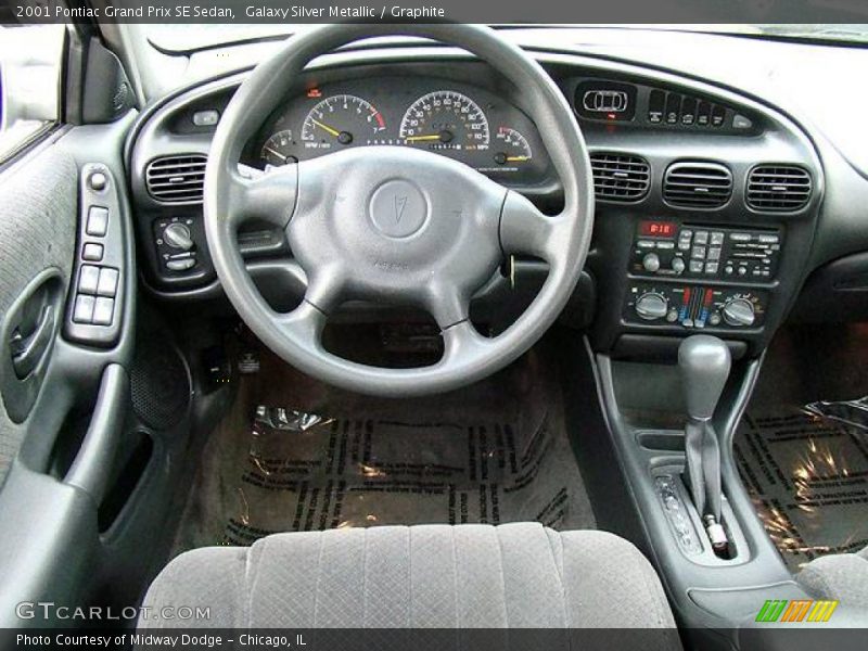 Galaxy Silver Metallic / Graphite 2001 Pontiac Grand Prix SE Sedan