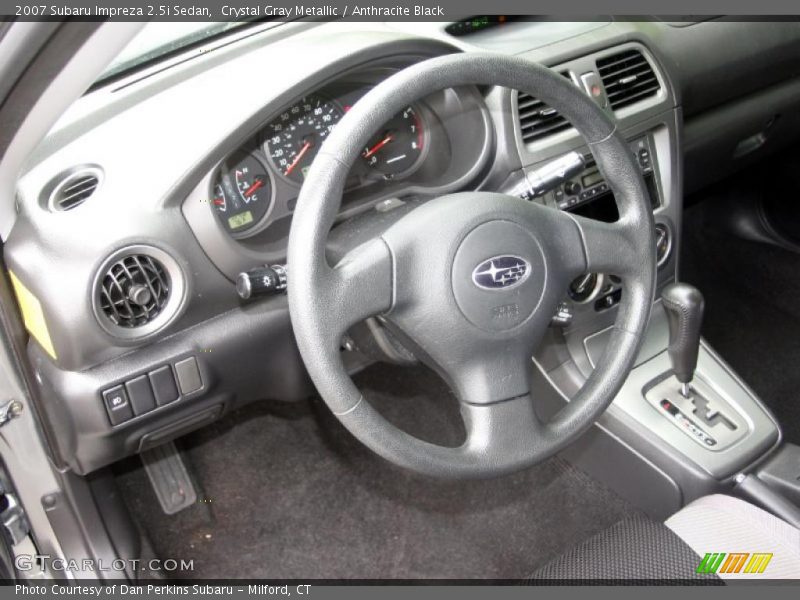 Crystal Gray Metallic / Anthracite Black 2007 Subaru Impreza 2.5i Sedan