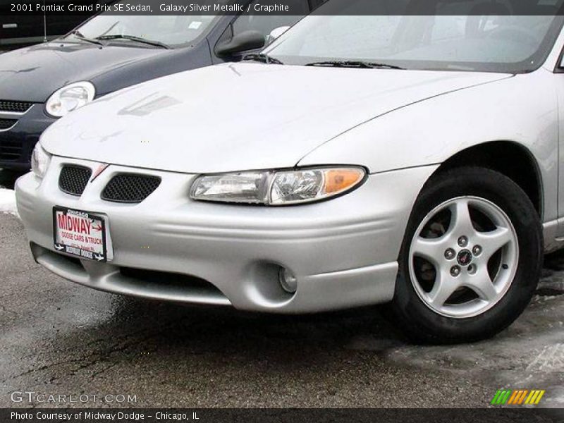 Galaxy Silver Metallic / Graphite 2001 Pontiac Grand Prix SE Sedan