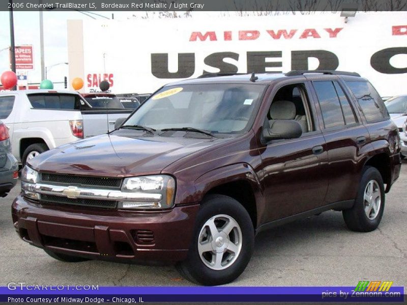 Bordeaux Red Metallic / Light Gray 2006 Chevrolet TrailBlazer LS